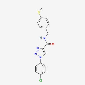 1-(4-chlorophenyl)-N-[4-(methylsulfanyl)benzyl]-1H-1,2,3-triazole-4-carboxamide
