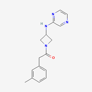 1-(3-(Pyrazin-2-ylamino)azetidin-1-yl)-2-(m-tolyl)ethan-1-one
