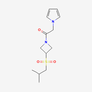 1-(3-(isobutylsulfonyl)azetidin-1-yl)-2-(1H-pyrrol-1-yl)ethanone