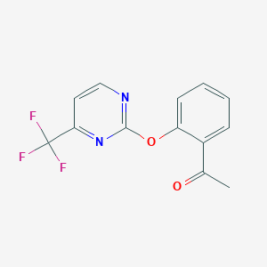 1-(2-{[4-(Trifluoromethyl)pyrimidin-2-YL]oxy}phenyl)ethanone