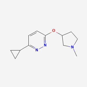 3-Cyclopropyl-6-[(1-methylpyrrolidin-3-yl)oxy]pyridazine