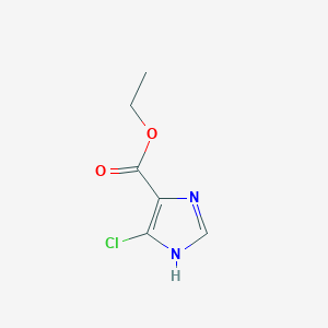 molecular formula C6H7ClN2O2 B2694850 ethyl 5-chloro-1H-imidazole-4-carboxylate CAS No. 76182-29-1