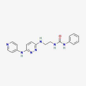 1-Phenyl-3-(2-((6-(pyridin-4-ylamino)pyridazin-3-yl)amino)ethyl)urea