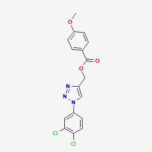 [1-(3,4-dichlorophenyl)-1H-1,2,3-triazol-4-yl]methyl 4-methoxybenzenecarboxylate