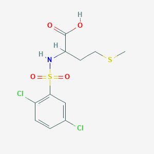 2-(2,5-Dichlorobenzenesulfonamido)-4-(methylsulfanyl)butanoic acid