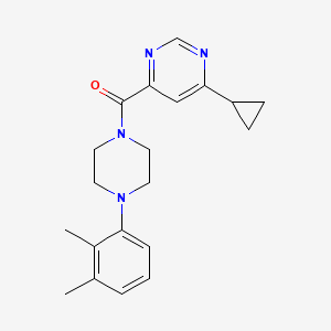molecular formula C20H24N4O B2694876 (6-Cyclopropylpyrimidin-4-yl)-[4-(2,3-dimethylphenyl)piperazin-1-yl]methanone CAS No. 2415600-89-2