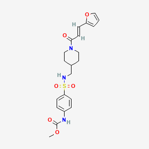 (E)-methyl (4-(N-((1-(3-(furan-2-yl)acryloyl)piperidin-4-yl)methyl)sulfamoyl)phenyl)carbamate
