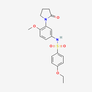 4-ethoxy-N-(4-methoxy-3-(2-oxopyrrolidin-1-yl)phenyl)benzenesulfonamide