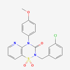 2-(3-chlorobenzyl)-4-(4-methoxyphenyl)-2H-pyrido[2,3-e][1,2,4]thiadiazin-3(4H)-one 1,1-dioxide