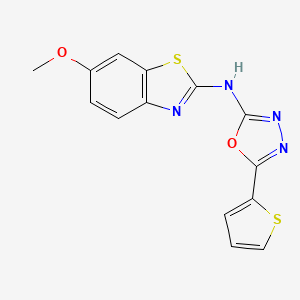 N-(6-methoxybenzo[d]thiazol-2-yl)-5-(thiophen-2-yl)-1,3,4-oxadiazol-2-amine