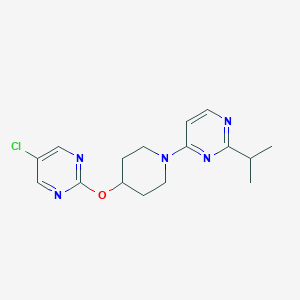 4-[4-(5-Chloropyrimidin-2-yl)oxypiperidin-1-yl]-2-propan-2-ylpyrimidine
