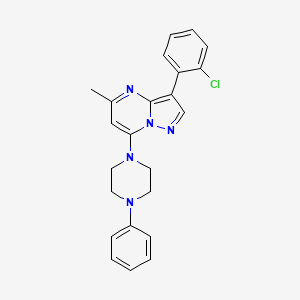 3-(2-Chlorophenyl)-5-methyl-7-(4-phenylpiperazin-1-yl)pyrazolo[1,5-a]pyrimidine