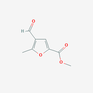 molecular formula C8H8O4 B2694904 methyl 4-formyl-5-methylfuran-2-carboxylate CAS No. 7039-85-2
