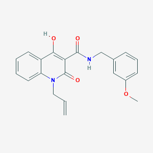 B2694917 1-allyl-4-hydroxy-N-(3-methoxybenzyl)-2-oxo-1,2-dihydroquinoline-3-carboxamide CAS No. 946385-02-0