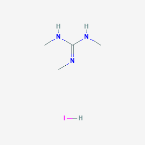 molecular formula C4H12IN3 B2694927 N,N',N''-trimethylguanidine hydroiodide CAS No. 51593-30-7