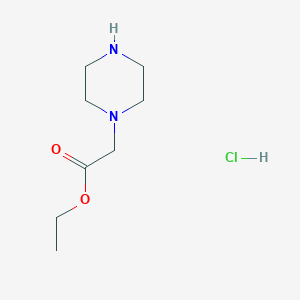molecular formula C8H17ClN2O2 B2694934 Ethyl 2-(piperazin-1-yl)acetate hydrochloride CAS No. 259808-38-3