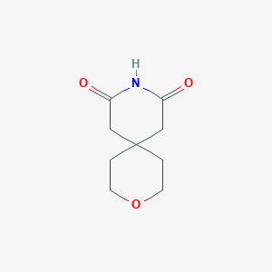 molecular formula C9H13NO3 B2694941 9-氧杂-3-氮杂螺[5.5]十一烷-2,4-二酮 CAS No. 4780-13-6