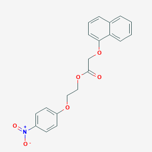 molecular formula C20H17NO6 B2694946 2-(4-硝基苯氧基)乙基 2-(萘-1-氧基)乙酸酯 CAS No. 397281-25-3