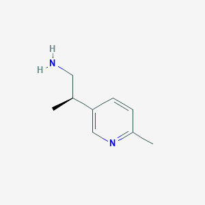 molecular formula C9H14N2 B2694959 (2R)-2-(6-Methylpyridin-3-yl)propan-1-amine CAS No. 2248188-60-3