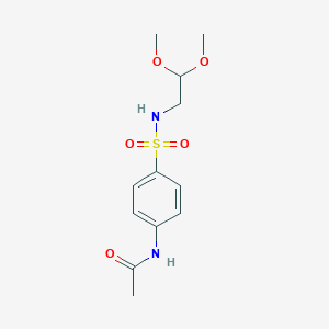 molecular formula C12H18N2O5S B2694981 N-(4-(N-(2,2-dimethoxyethyl)sulfamoyl)phenyl)acetamide CAS No. 868213-97-2