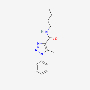 molecular formula C15H20N4O B2694987 N-butyl-5-methyl-1-(p-tolyl)-1H-1,2,3-triazole-4-carboxamide CAS No. 924839-70-3