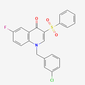 1-(3-chlorobenzyl)-6-fluoro-3-(phenylsulfonyl)quinolin-4(1H)-one