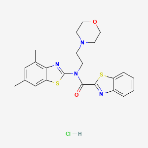 N-(4,6-dimethylbenzo[d]thiazol-2-yl)-N-(2-morpholinoethyl)benzo[d]thiazole-2-carboxamide hydrochloride