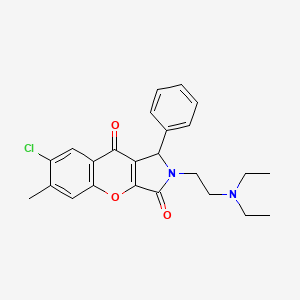 7-Chloro-2-(2-(diethylamino)ethyl)-6-methyl-1-phenyl-1,2-dihydrochromeno[2,3-c]pyrrole-3,9-dione