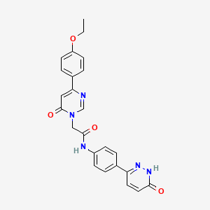 2-(4-(4-ethoxyphenyl)-6-oxopyrimidin-1(6H)-yl)-N-(4-(6-hydroxypyridazin-3-yl)phenyl)acetamide