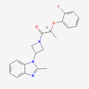 2-(2-Fluorophenoxy)-1-[3-(2-methylbenzimidazol-1-yl)azetidin-1-yl]propan-1-one