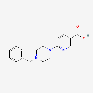 molecular formula C17H19N3O2 B2695013 6-(4-Benzylpiperazino)nicotinic acid CAS No. 886360-80-1