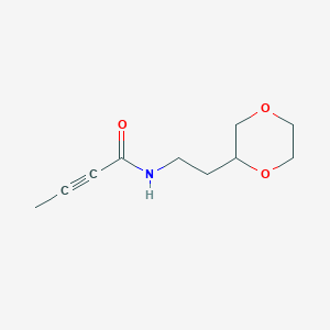 N-[2-(1,4-Dioxan-2-yl)ethyl]but-2-ynamide