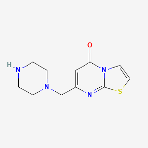 7-(piperazin-1-ylmethyl)-5H-[1,3]thiazolo[3,2-a]pyrimidin-5-one