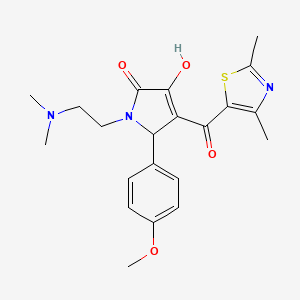 1-(2-(dimethylamino)ethyl)-4-(2,4-dimethylthiazole-5-carbonyl)-3-hydroxy-5-(4-methoxyphenyl)-1H-pyrrol-2(5H)-one
