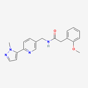 2-(2-methoxyphenyl)-N-((6-(1-methyl-1H-pyrazol-5-yl)pyridin-3-yl)methyl)acetamide