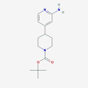 molecular formula C15H23N3O2 B2695084 Tert-butyl 4-(2-aminopyridin-4-yl)piperidine-1-carboxylate CAS No. 1415812-95-1