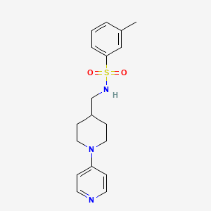 3-methyl-N-((1-(pyridin-4-yl)piperidin-4-yl)methyl)benzenesulfonamide