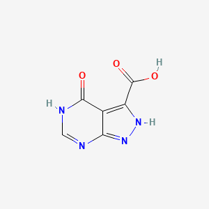 molecular formula C6H4N4O3 B2695143 4-oxo-1H,4H,5H-pyrazolo[3,4-d]pyrimidine-3-carboxylic acid CAS No. 864872-01-5