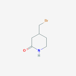 molecular formula C6H10BrNO B2695176 4-(Bromomethyl)-2-piperidinone CAS No. 1824065-27-1