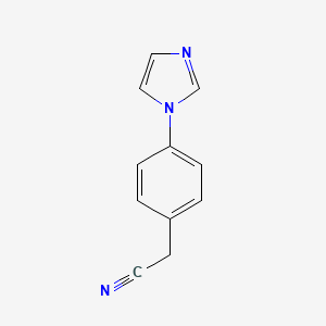 molecular formula C11H9N3 B2695192 2-[4-(1H-imidazol-1-yl)phenyl]acetonitrile CAS No. 143426-57-7