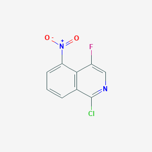 molecular formula C9H4ClFN2O2 B2695196 1-chloro-4-fluoro-5-nitroisoquinoline CAS No. 928665-22-9