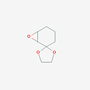molecular formula C8H12O3 B026952 Spiro[1,3-dioxolane-2,2'-7-oxabicyclo[4.1.0]heptane] CAS No. 19770-37-7
