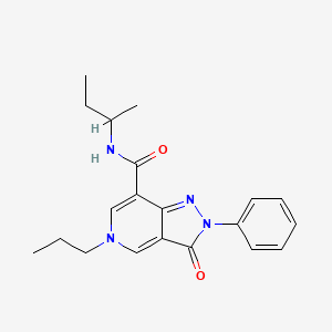 molecular formula C20H24N4O2 B2695208 N-(butan-2-yl)-3-oxo-2-phenyl-5-propyl-2H,3H,5H-pyrazolo[4,3-c]pyridine-7-carboxamide CAS No. 923114-43-6