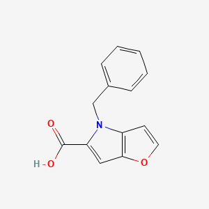 molecular formula C14H11NO3 B2695213 4-benzyl-4H-furo[3,2-b]pyrrole-5-carboxylic acid CAS No. 144658-72-0