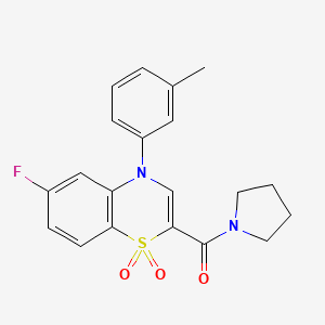 B2695334 5-ethyl-8-fluoro-2-(methoxyacetyl)-2,3,4,5-tetrahydro-1H-pyrido[4,3-b]indole CAS No. 1251551-21-9