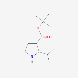 molecular formula C12H23NO2 B2695426 tert-butyl (2S,3S)-2-isopropylpyrrolidine-3-carboxylate CAS No. 2248274-56-6