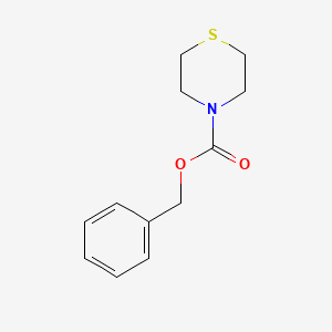 molecular formula C12H15NO2S B2695429 Benzyl thiomorpholine-4-carboxylate CAS No. 140174-13-6
