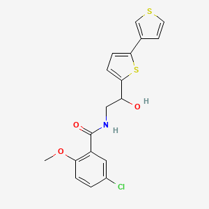 N-(2-{[2,3'-bithiophene]-5-yl}-2-hydroxyethyl)-5-chloro-2-methoxybenzamide