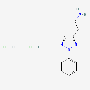 2-(2-phenyl-2H-1,2,3-triazol-4-yl)ethan-1-amine dihydrochloride