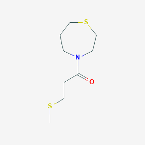 3-Methylsulfanyl-1-(1,4-thiazepan-4-yl)propan-1-one